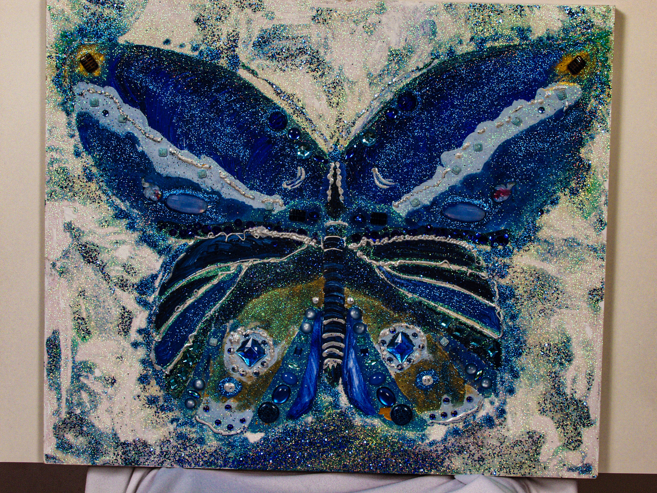 Blue Irredescent Butterfly